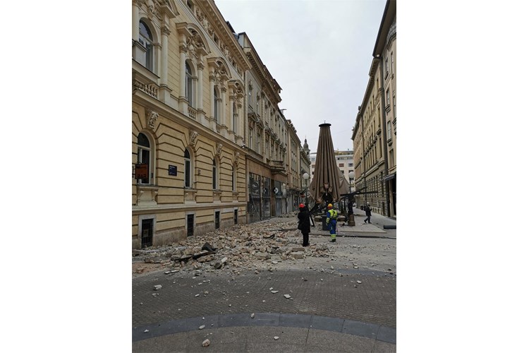 Slika: ANTE MARIĆ    Centar Zagreba, sanacija posljedica potresa